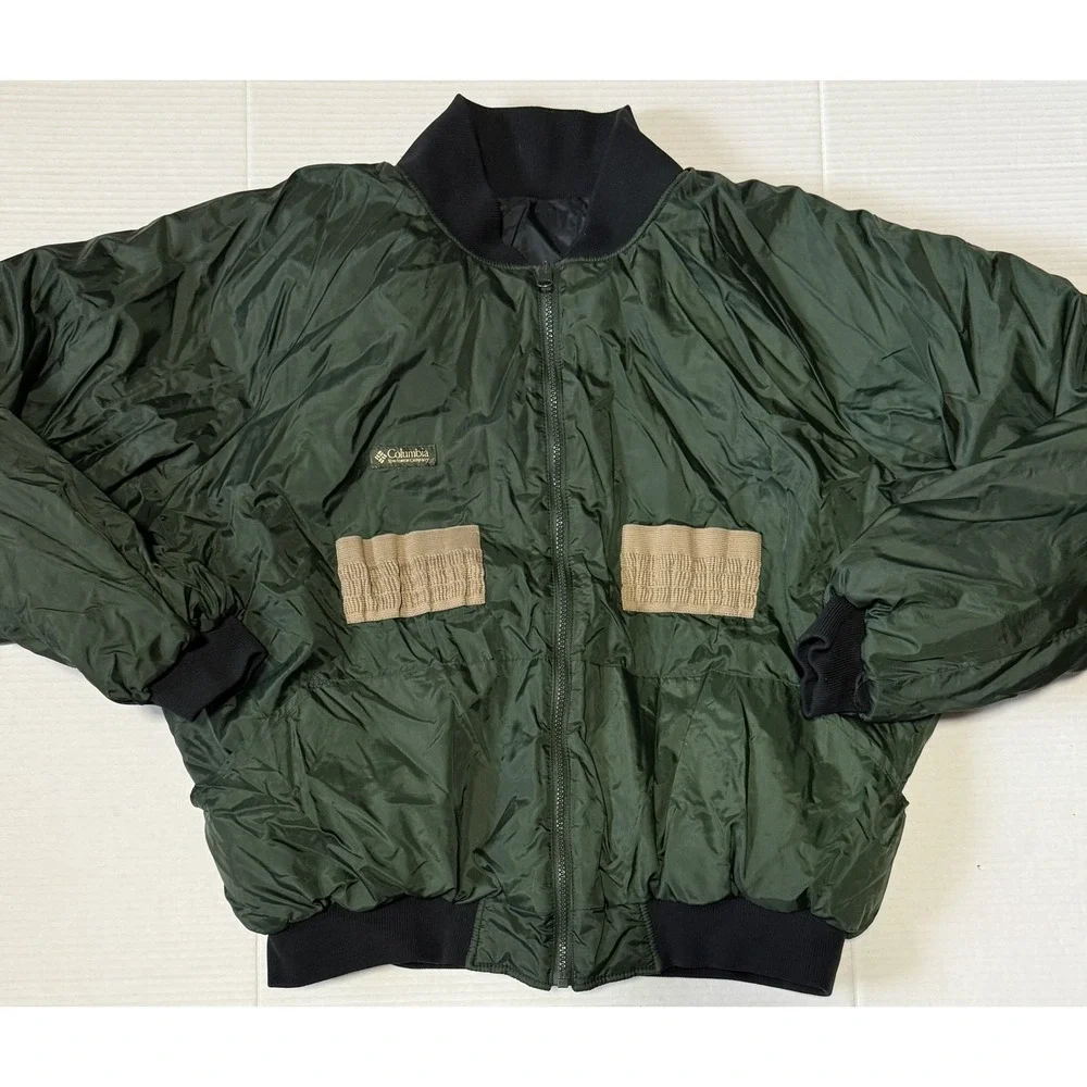 COLUMBIA Omni-Tech - Men's Vintage 3-in-1 Green Hunting Jacket Coat - X-Large XL